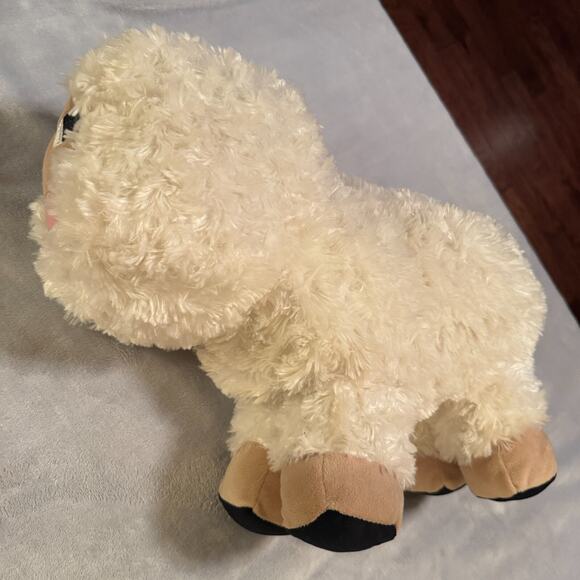 Large Minecraft Sheep Lamb Plush 15” Pillow Stuffed Animal Plushie Soft White - Picture 3 of 7